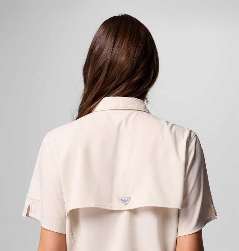 Women's PFG Tamiami II Short Sleeve Shirt, Color: Dark Stone, image 6