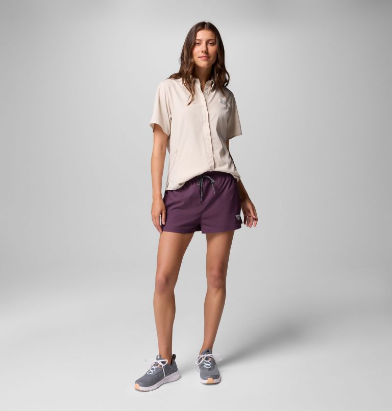 Women's PFG Tamiami II Short Sleeve Shirt, Color: Dark Stone, image 11