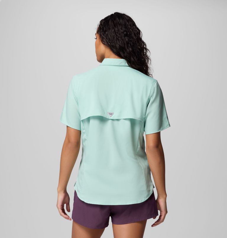 Women's PFG Tamiami II Short Sleeve Shirt, Color: Misty Jade, image 3
