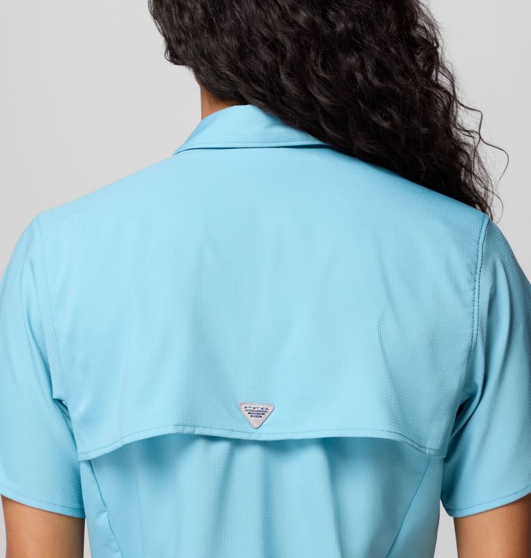 Women's PFG Tamiami II Short Sleeve Shirt, Color: Vintage Blue, image 6