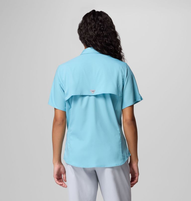 Women's PFG Tamiami II Short Sleeve Shirt, Color: Vintage Blue, image 3