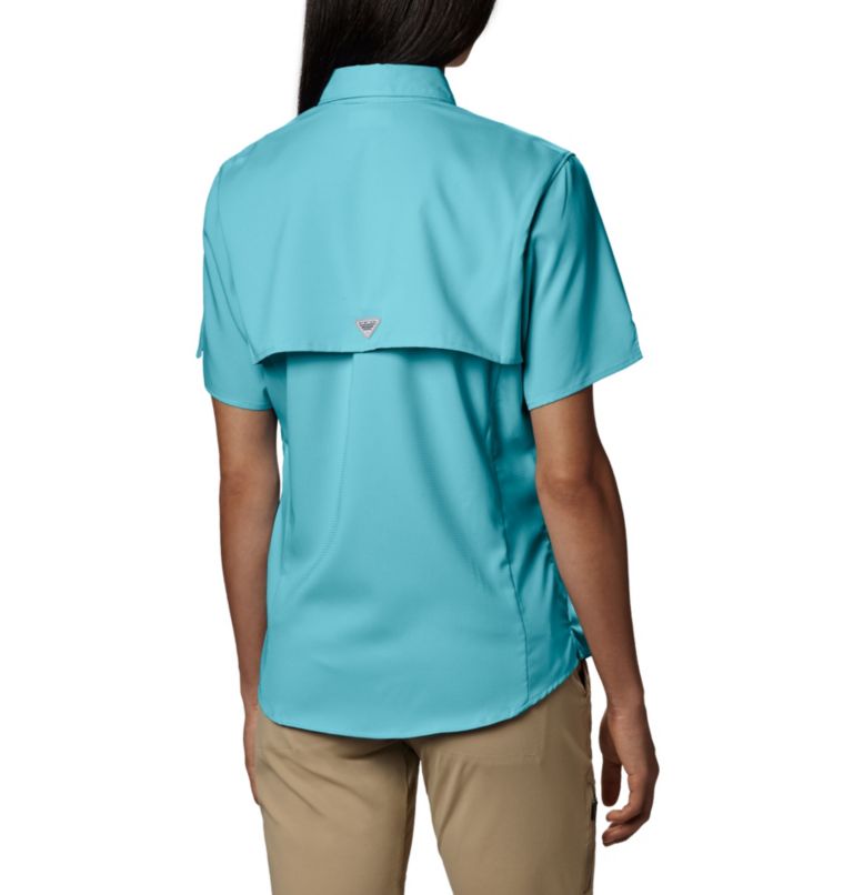 Thumbnail: Women’s PFG Tamiami II Short Sleeve Shirt, Color: Clear Blue, image 6