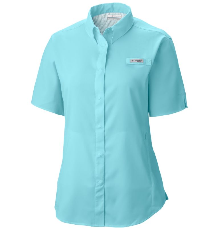 Thumbnail: Women’s PFG Tamiami II Short Sleeve Shirt, Color: Clear Blue, image 1