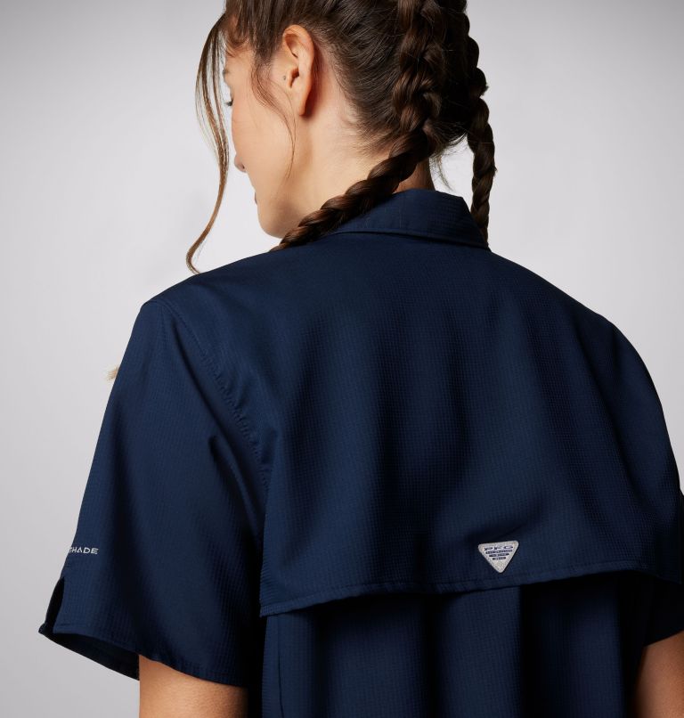 Thumbnail: Women’s PFG Tamiami II Short Sleeve Shirt, Color: Collegiate Navy, image 6