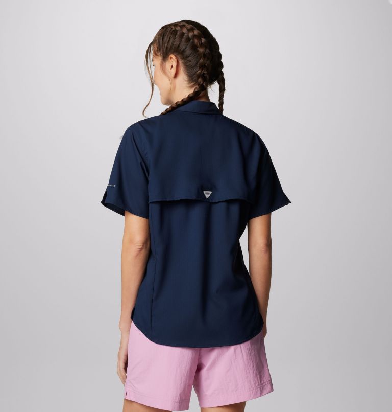 Thumbnail: Women’s PFG Tamiami II Short Sleeve Shirt, Color: Collegiate Navy, image 2