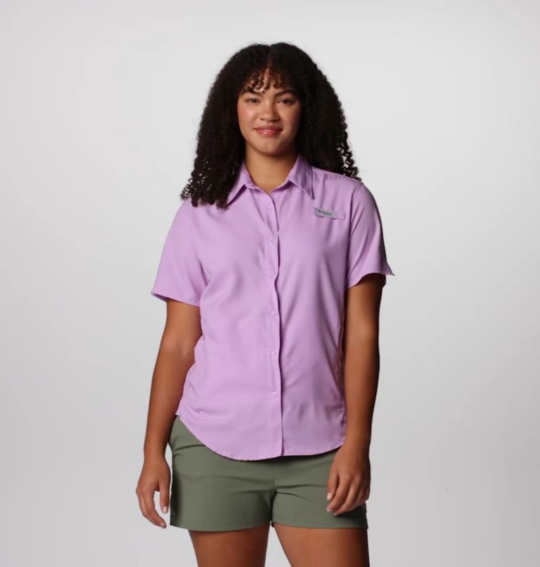 Women's PFG Tamiami II Short Sleeve Shirt, Color: Hydrangea