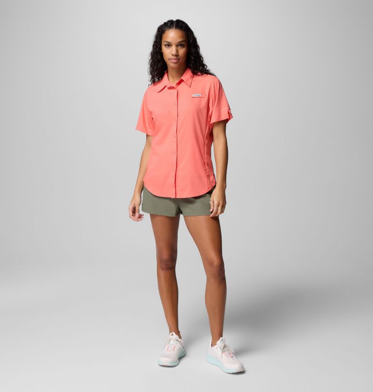 Women's PFG Tamiami II Short Sleeve Shirt, Color: Melonade, image 2
