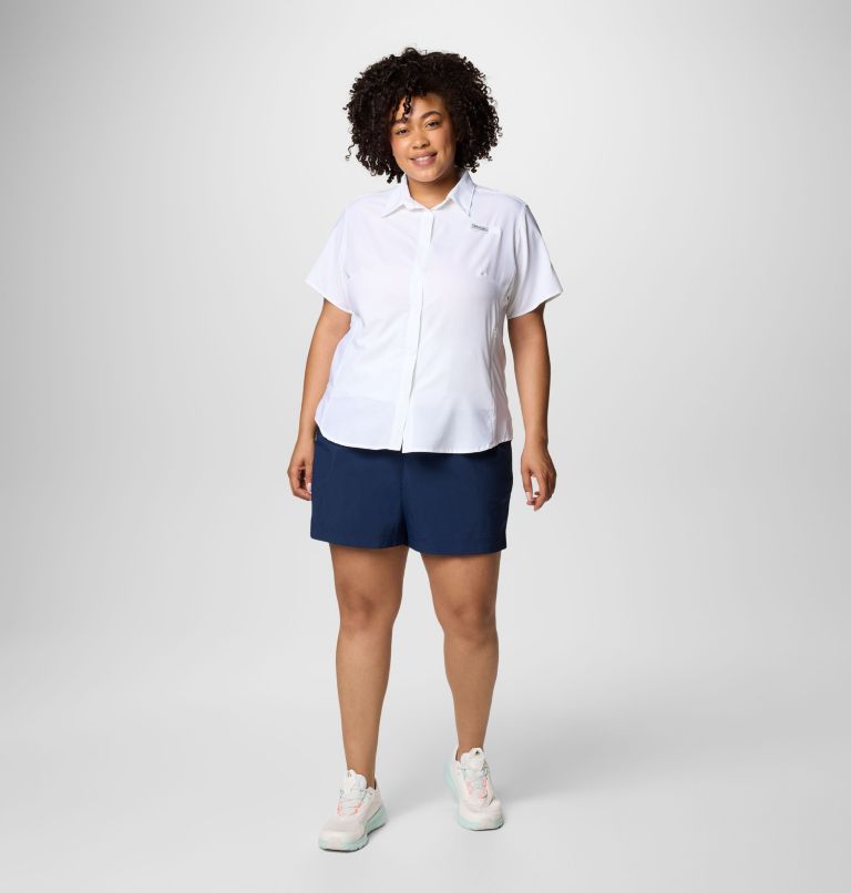 Women's PFG Tamiami II Short Sleeve Shirt - Plus Size, Color: White, image 3