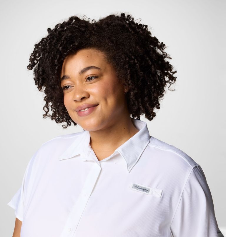 Women's PFG Tamiami II Short Sleeve Shirt - Plus Size, Color: White, image 5