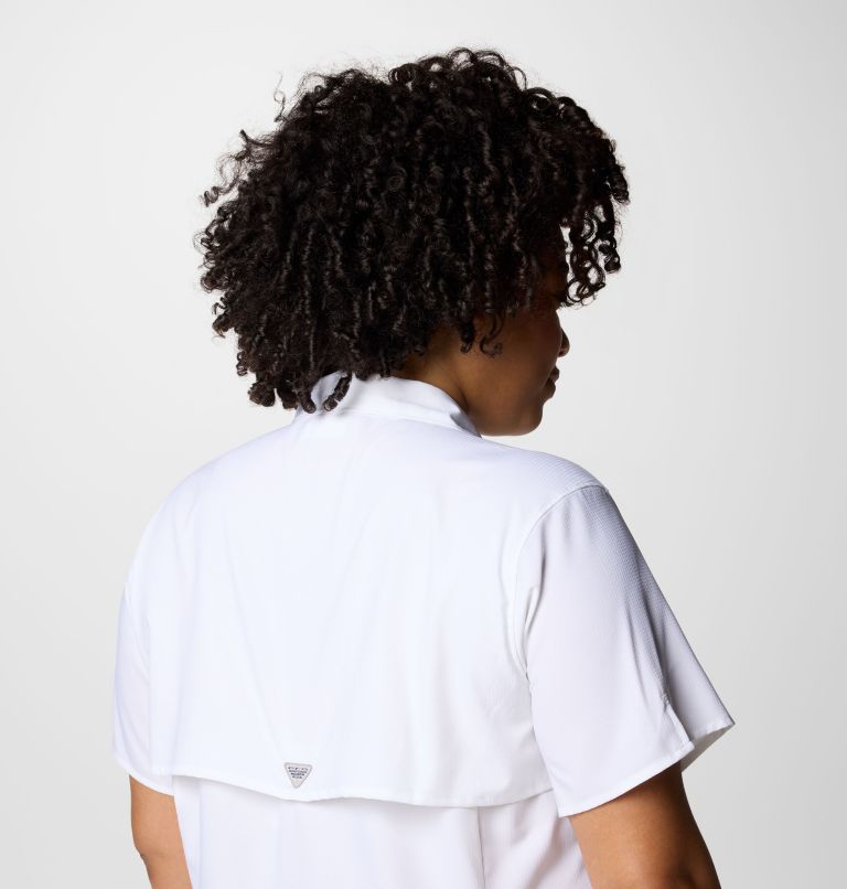 Women's PFG Tamiami II Short Sleeve Shirt - Plus Size, Color: White, image 6