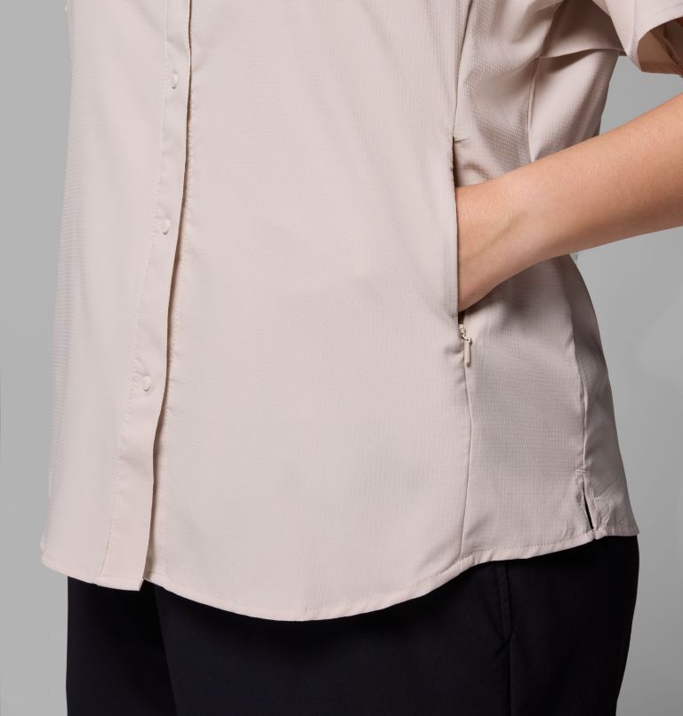 Women's PFG Tamiami II Short Sleeve Shirt - Plus Size, Color: Dark Stone, image 7
