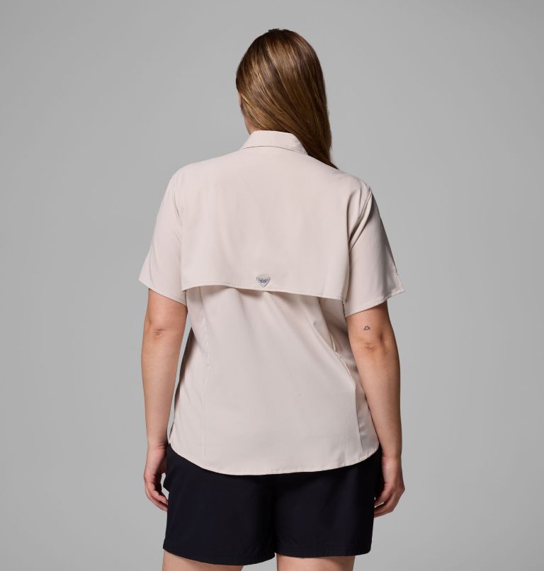 Women's PFG Tamiami II Short Sleeve Shirt - Plus Size, Color: Dark Stone, image 3