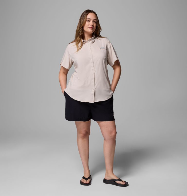 Women's PFG Tamiami II Short Sleeve Shirt - Plus Size, Color: Dark Stone, image 2