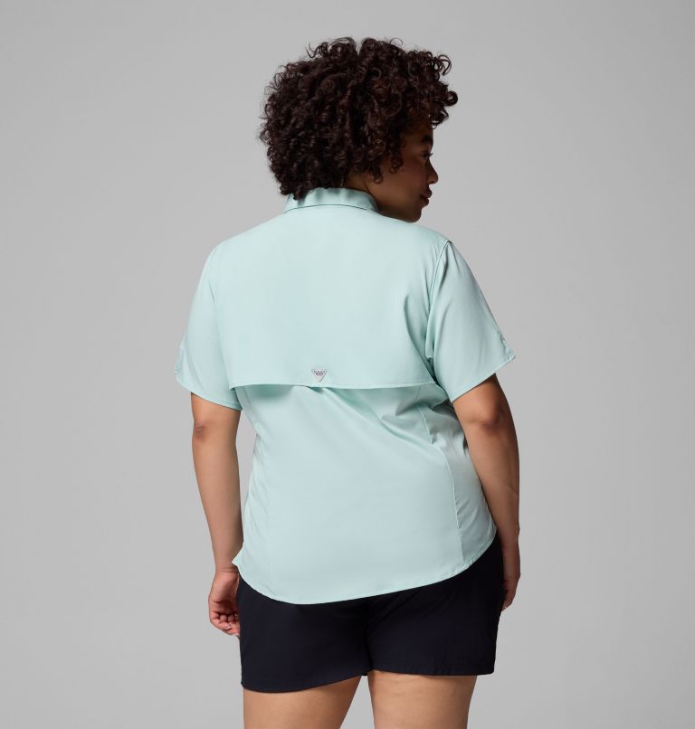 Women's PFG Tamiami II Short Sleeve Shirt - Plus Size, Color: Misty Jade, image 3