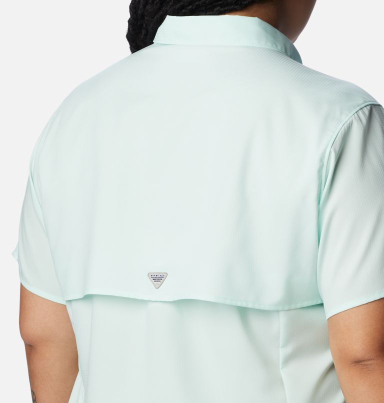 Women’s PFG Tamiami II Short Sleeve Shirt - Plus Size, Color: Gullfoss Green, image 4