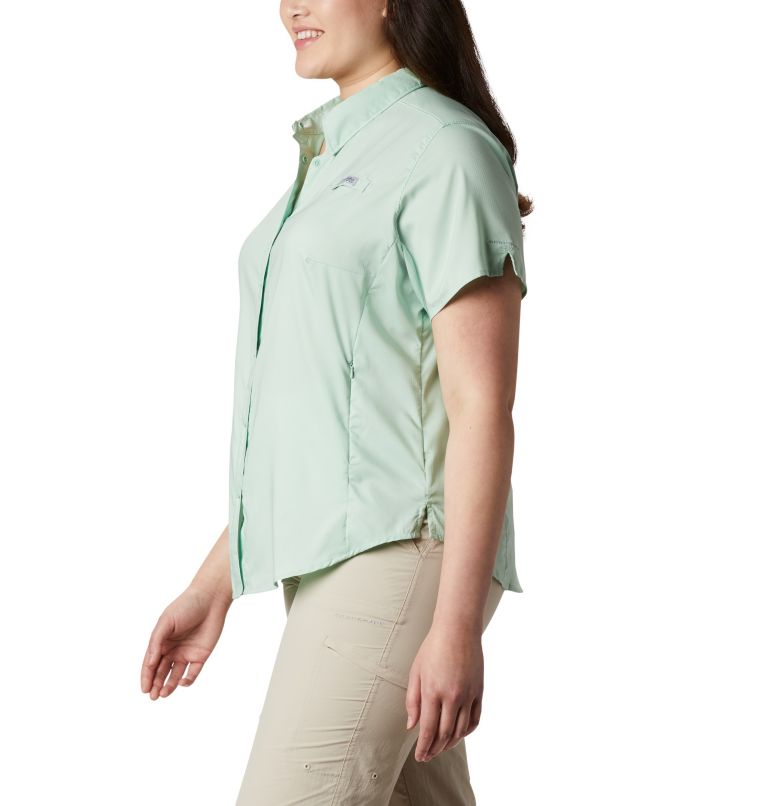 Women’s PFG Tamiami II Short Sleeve Shirt - Plus Size, Color: New Mint, image 3