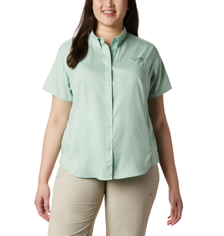 Women’s PFG Tamiami II Short Sleeve Shirt - Plus Size, Color: New Mint, image 1