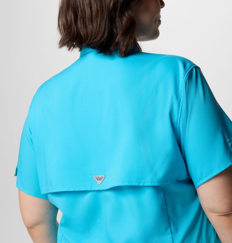 Women's PFG Tamiami II Short Sleeve Shirt - Plus Size, Color: Atoll, image 5
