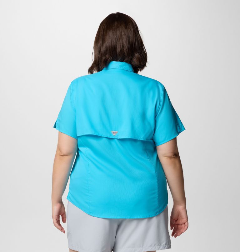 Women's PFG Tamiami II Short Sleeve Shirt - Plus Size, Color: Atoll, image 2