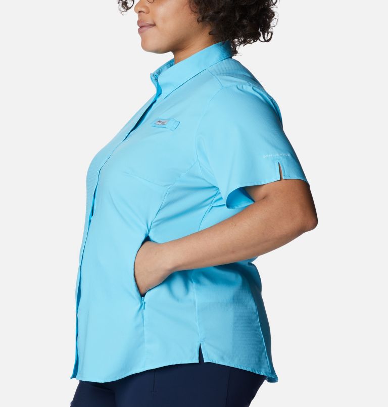 Women’s PFG Tamiami II Short Sleeve Shirt - Plus Size, Color: Atoll, image 3