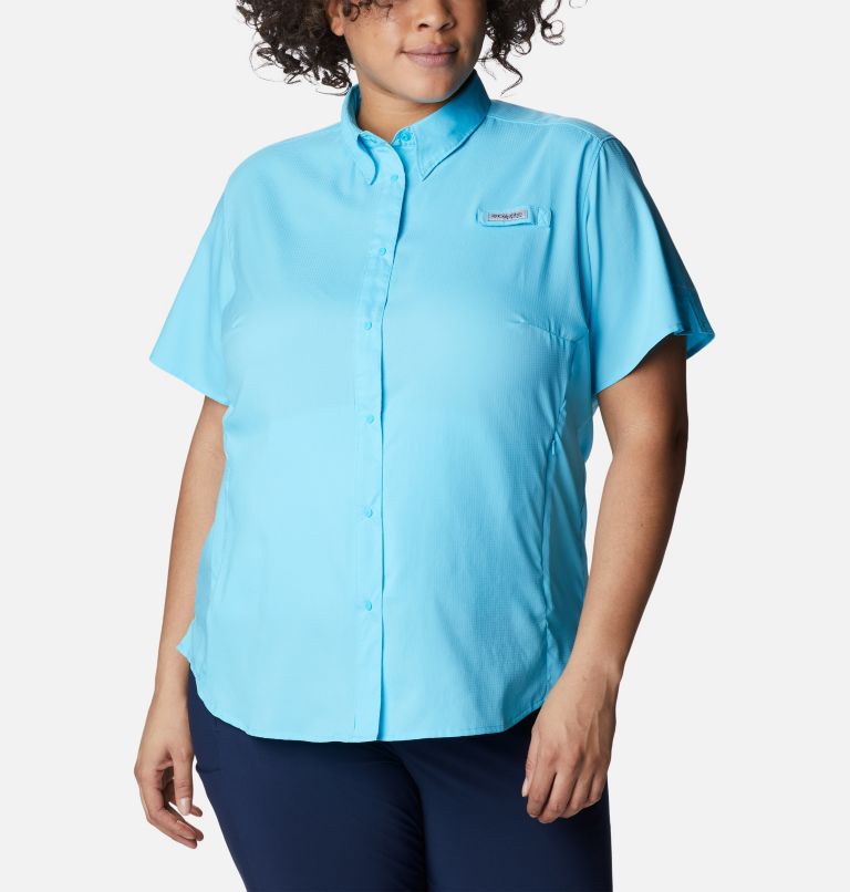 Women’s PFG Tamiami II Short Sleeve Shirt - Plus Size, Color: Atoll, image 1