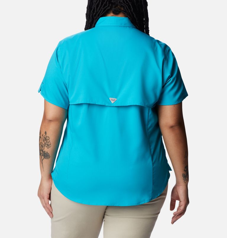 Women’s PFG Tamiami II Short Sleeve Shirt - Plus Size, Color: Ocean Teal, image 2
