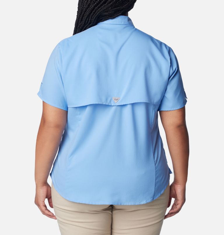 Thumbnail: Women’s PFG Tamiami II Short Sleeve Shirt - Plus Size, Color: White Cap, image 2