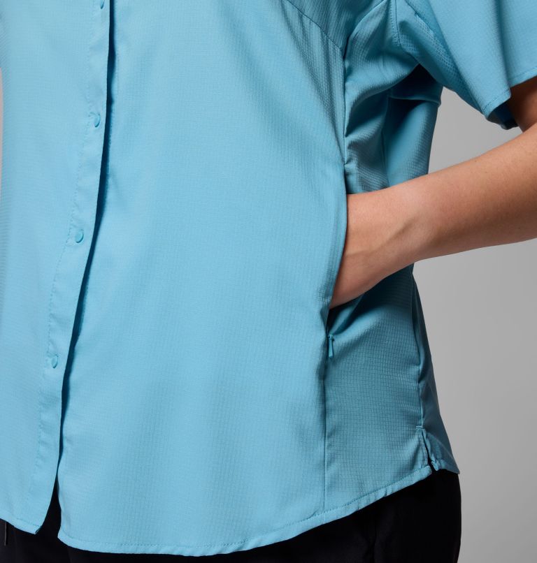 Women's PFG Tamiami II Short Sleeve Shirt - Plus Size, Color: Vintage Blue, image 7