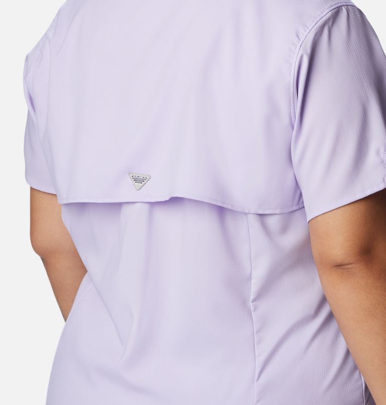 Women’s PFG Tamiami II Short Sleeve Shirt - Plus Size, Color: Soft Violet, image 4