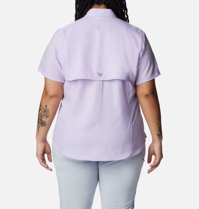 Women’s PFG Tamiami II Short Sleeve Shirt - Plus Size, Color: Soft Violet, image 2