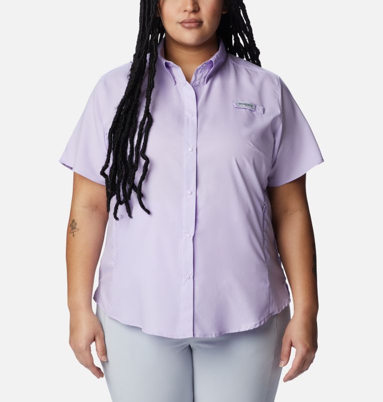 Women’s PFG Tamiami II Short Sleeve Shirt - Plus Size, Color: Soft Violet, image 1