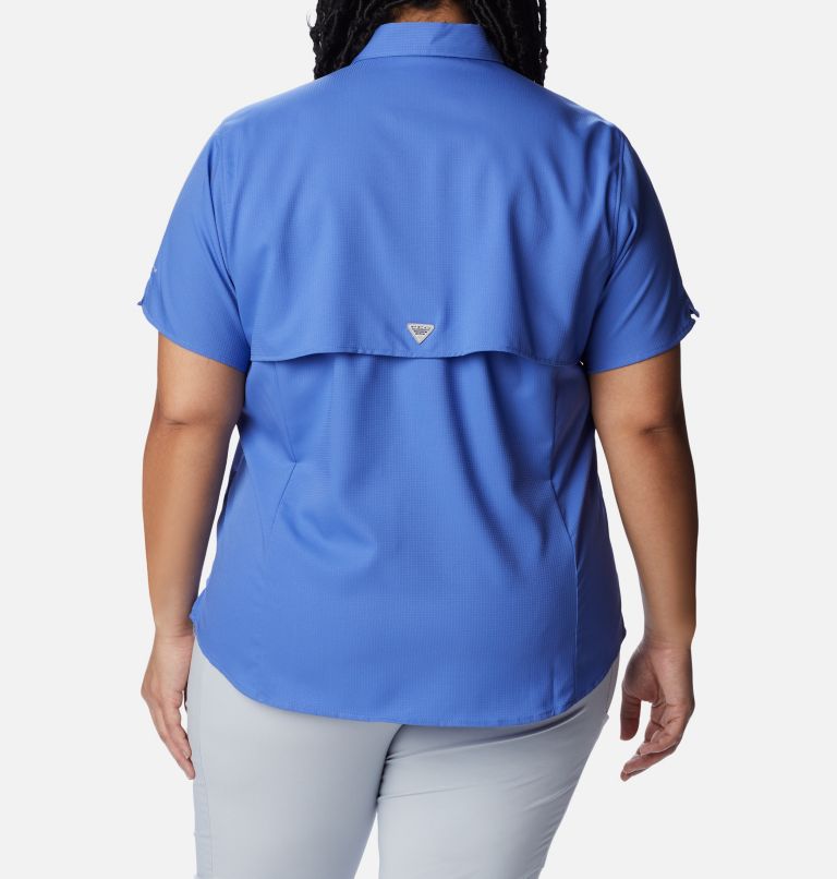 Thumbnail: Women’s PFG Tamiami II Short Sleeve Shirt - Plus Size, Color: Violet Sea, image 2