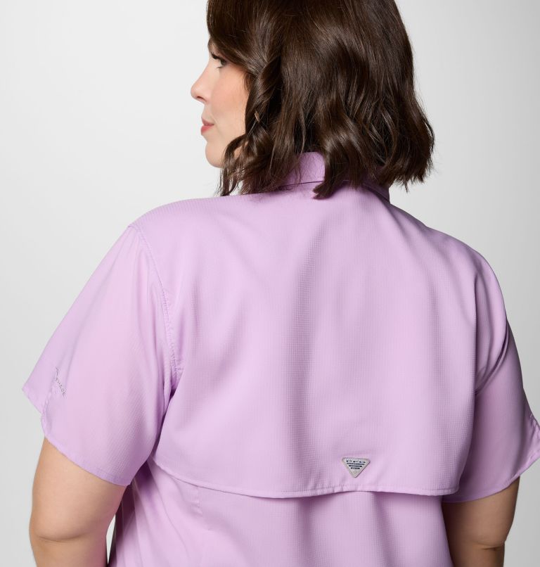 Women's PFG Tamiami II Short Sleeve Shirt - Plus Size, Color: Hydrangea, image 5