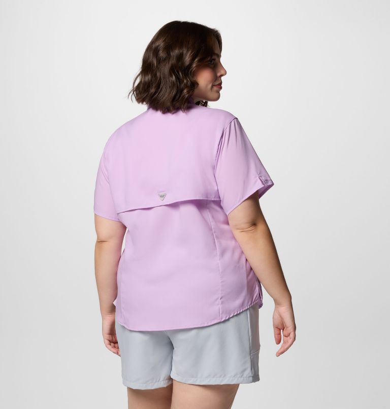 Women's PFG Tamiami II Short Sleeve Shirt - Plus Size, Color: Hydrangea, image 2