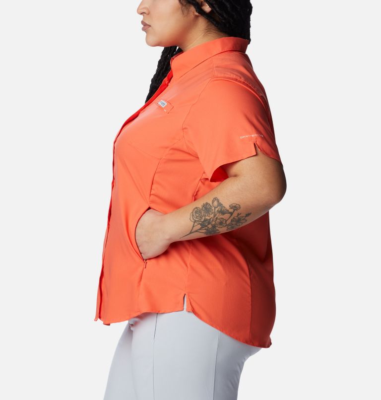 Women’s PFG Tamiami II Short Sleeve Shirt - Plus Size, Color: Corange, image 3