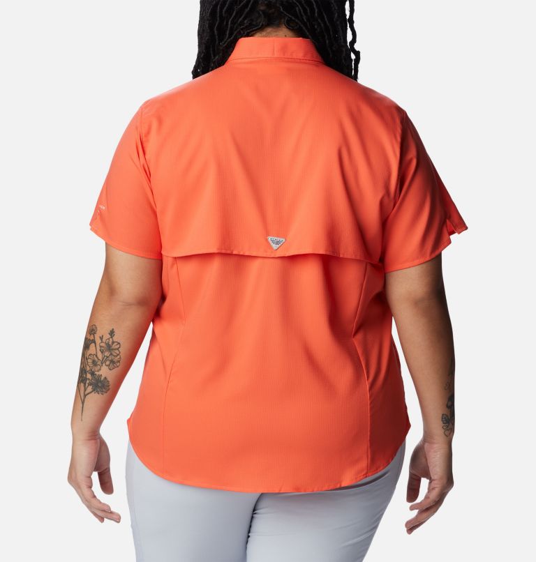 Thumbnail: Women’s PFG Tamiami II Short Sleeve Shirt - Plus Size, Color: Corange, image 2