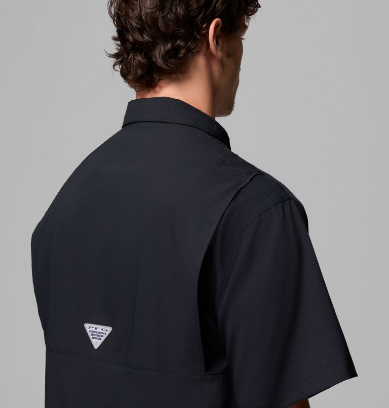 Men's Collegiate PFG Tamiami Short Sleeve Shirt - Arkansas, Color: ARK - Black, image 6
