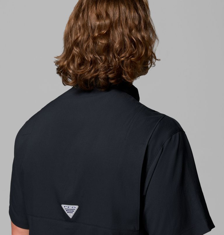 Men's Collegiate PFG Tamiami Short Sleeve Shirt - Texas, Color: TEX - Black Vault, image 6