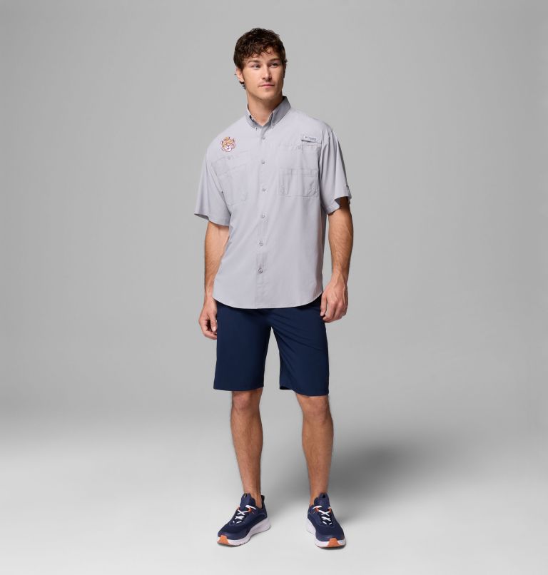 CLG Tamiami Short Sleeve Shirt | 026 | M, Color: LSU - Columbia Grey, image 2