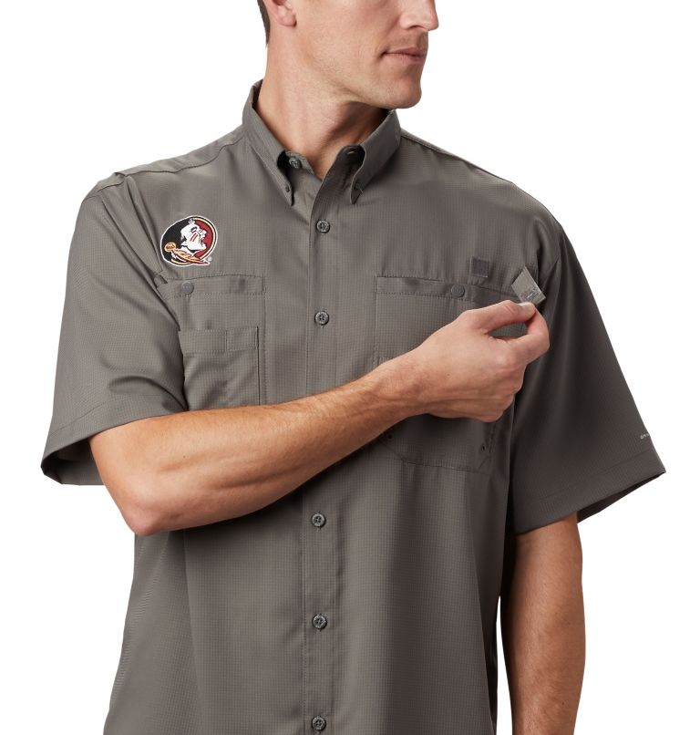 CLG Tamiami Short Sleeve Shirt | 035 | L, Color: FSU- Charcoal, image 3