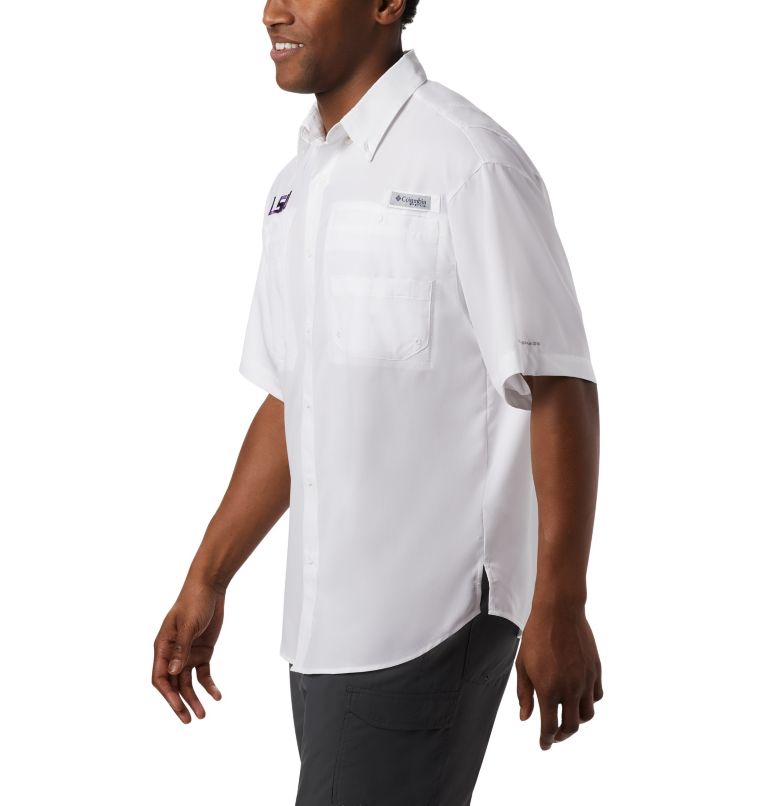 CLG Tamiami Short Sleeve Shirt | 118 | S, Color: LSU - White, image 5