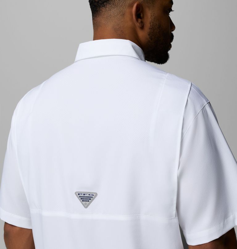 Men's Collegiate PFG Tamiami Short Sleeve Shirt - Florida, Color: FLA - White, image 6