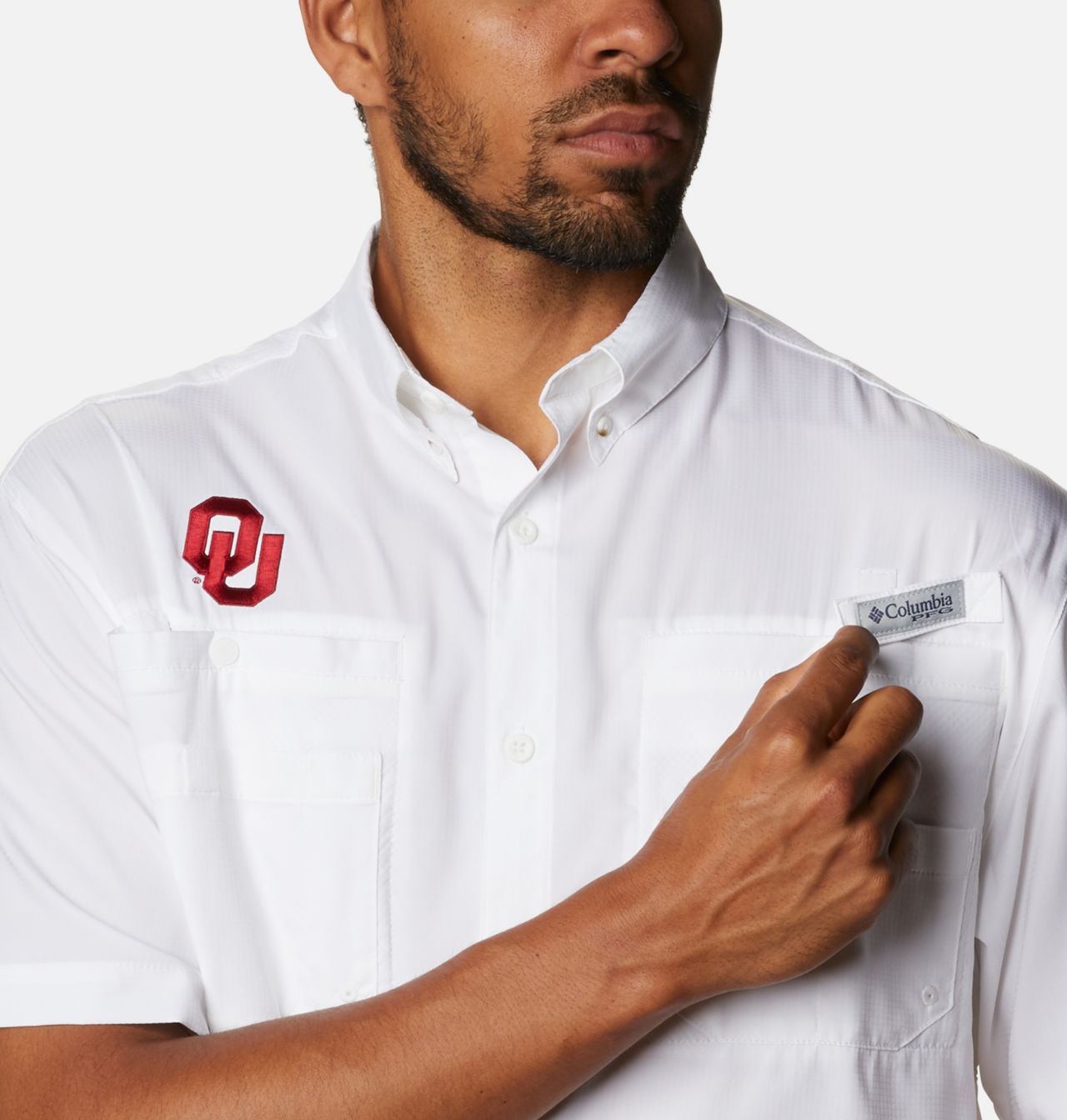 Men's Collegiate PFG Tamiami™ Short Sleeve Shirt - Oklahoma 4