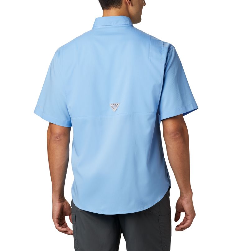 Men's Collegiate PFG Tamiami Short Sleeve Shirt - North Carolina, Color: NC - White Cap, image 2