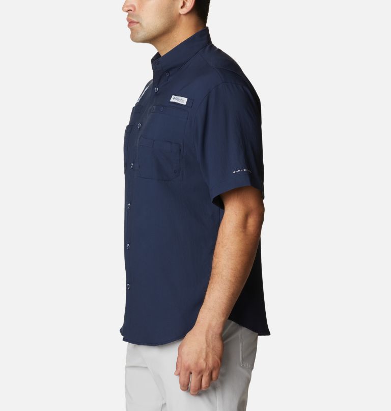 Men's Collegiate PFG Tamiami Short Sleeve Shirt - North Carolina, Color: NC - Collegiate Navy, image 3