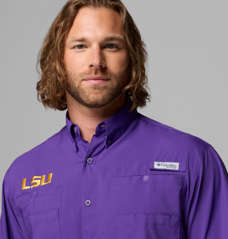 Collegiate Tamiami Short Sleeve Shirt | 517 | XXL, Color: LSU - Vivid Purple, image 5