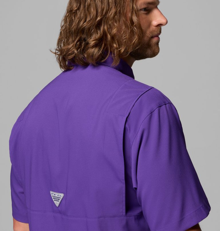 Collegiate Tamiami Short Sleeve Shirt | 517 | XXL, Color: LSU - Vivid Purple, image 6