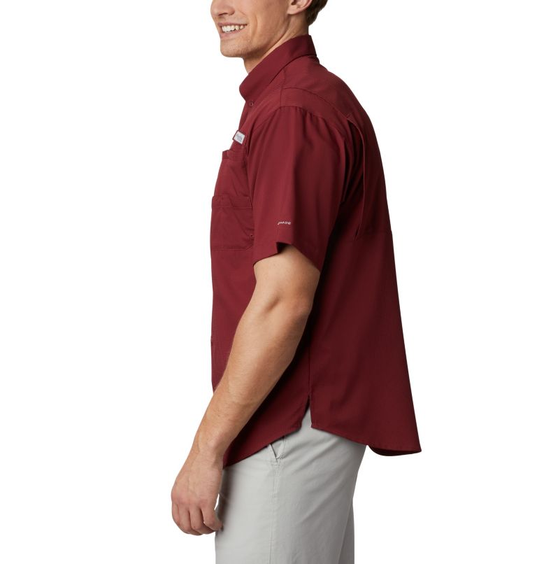 Men's Collegiate PFG Tamiami Short Sleeve Shirt - Florida State, Color: FSU - Cabernet, image 3