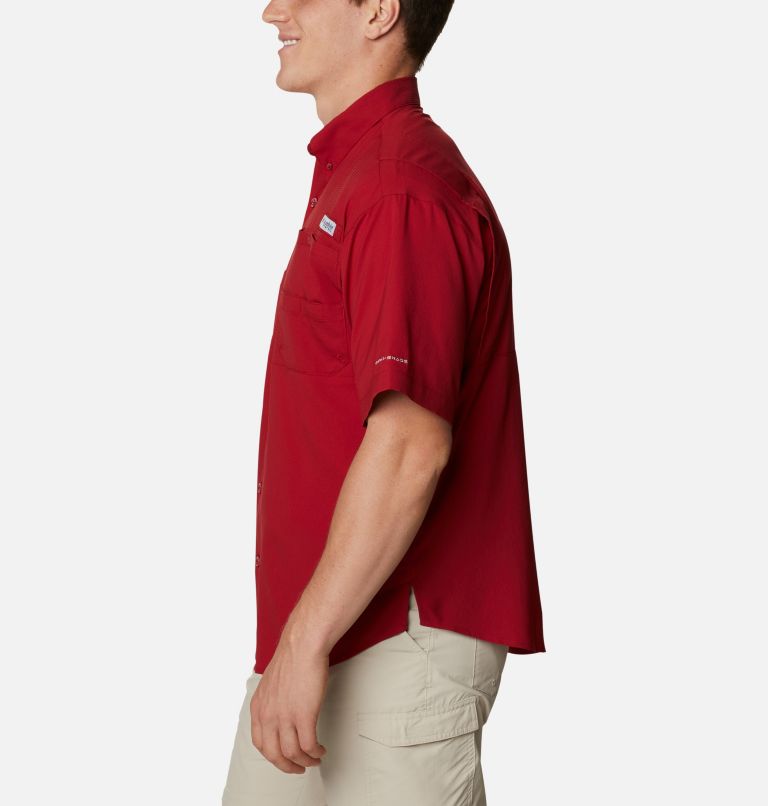 Thumbnail: Men's Collegiate PFG Tamiami Short Sleeve Shirt - Alabama, Color: ALA - Red Velvet, image 3
