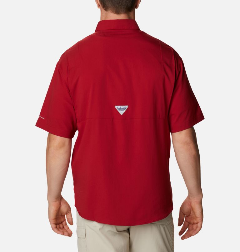 Men's Collegiate PFG Tamiami Short Sleeve Shirt - Alabama, Color: ALA - Red Velvet, image 2